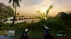First-person perspective of a tropical island beach scene at sunset, holding two pistols. Produktbild-Vorschau