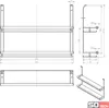 Kesseböhmer Linero style Gewürzbord 2-etagig Edelstahloptik Produktbild-Vorschau 5