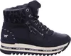 A black high-top sneaker with a platform sole. Anteprima dell’immagine prodotto