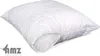A white quilted pillow with a partially unzipped side showing the filling. Produktbild-Vorschau