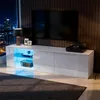 okwish TV-Schrank,Lowboard mit LED Beleuchtung und 3 Produktbild-Vorschau 8