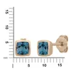 Orolino Ohrringe 585/- Gold 0,5cm rot Blautopas beh. blau Produktbild-Vorschau 5