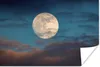 MuchoWow® Poster Mond - Wolken - Nacht 120x80 cm - Bilder Produktbild-Vorschau 1