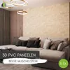3D-Wandpaneele PVC | Steinoptik | Beige Muschelstein - 5 Produktbild-Vorschau 2