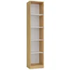 Bibliothèque étroite RAUNO - 40 cm, chêne artisanal / blanc Voir les images du produit 1