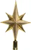Christbaumspitze Stern 25cm Kunststoff, hellgold Produktbild-Vorschau 1