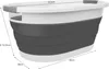 A collapsible laundry basket with dimensions indicated. Náhled obrázku produktu