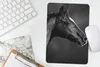 MuchoWow® Mauspad Mousepad Pferd - Tiere - Schwarz - Weiß - Produktbild-Vorschau 5