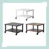 Relaxdays printertafel met wielen, 2 niveaus, hoogte x Productafbeelding-voorbeeld 6