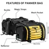 ROCKBROS Moto 62L Sacoches de porte-bagages+55L Rouleau à Voir les images du produit 2
