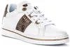 Guess Low Stew Sneaker mit seitlichem Logo in Beige-Braun Produktbild-Vorschau 1