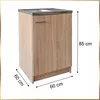 Stamar | Kuchyňská linka, 60 cm, Sonoma, dřez, vysoká Náhled obrázku produktu 4