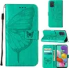Galaxy A51 Hülle, Schmetterling Prägung Flip Leder Produktbild-Vorschau 1