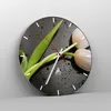 Wanduhr - Rund - Glasuhr - Tulpen Blume Pflanzung Pflanze - Produktbild-Vorschau 4