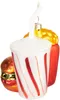 BRUBAKER Fast Food Menü Weihnachtskugel aus Glas - Burger Produktbild-Vorschau 3