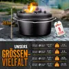 grillas® Dutch Oven Set 9 Liter / Topf ohne Füße Produktbild-Vorschau 3