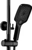 A black shower head and rail system against a white background. Náhled obrázku produktu