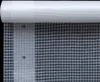 A roll of white mesh tarp is shown, partially unrolled to reveal the grid pattern. Anteprima dell’immagine prodotto