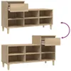 vidaXL Portascarpe in rovere Sonoma 102x36x60 cm Materiale Anteprima dell’immagine prodotto 8