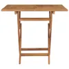 vidaXL Tavolo da giardino pieghevole 85x85x76 cm in legno Anteprima dell’immagine prodotto 11
