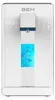 A front view of a white water filter machine with a digital display and controls. Produktbild-Vorschau