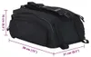 vidaXL Taška na bicykel čierna 38 x 21 x 16 cm Polyester Náhľad obrázku produktu 7