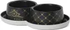 Kunststoffschale LUXURIOUS doppelt schwarz 2x350ml Produktbild-Vorschau 1