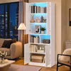 Flieks Hochschrank mit Acryl Sichtfenster, LED Beleuchtung, Produktbild-Vorschau 7