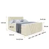 ALTDECOR Boxspringbett mit Fußteil, 2 Matratzen und Topper Produktbild-Vorschau 6