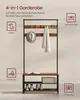 VASAGLE Garderobenständer, Garderobe mit Schuhbank, Produktbild-Vorschau 5