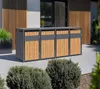 A modern outdoor setting with a trash bin enclosure. Náhľad obrázku produktu