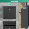 Avalo Brievenbus Zwart RVS - Wandbrievenbus - Incl. Productafbeelding-voorbeeld 4