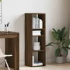 vidaXL Regál na knihy Hnedý dubový vzhľad 34x31x112 cm Náhľad obrázku produktu 3