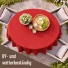 Bestlivings Gartentischdecke ( Ø160cm / Rot ) Weichschaum – Produktbild-Vorschau 6