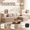 COMHOMA Ecksofa mit Schlaffunktion, 228cm Corduroy Produktbild-Vorschau 11