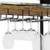 A close-up view of a wine rack holding several wine glasses. Podgląd zdjęcia produktu