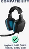 kwmobile 2x Ohrpolster kompatibel mit Logitech G432 / G431 Produktbild-Vorschau 2