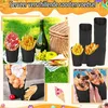 50 Kraftpapier-Pommesbecher, 473 ml, schwarz, Einweg Podgląd zdjęcia produktu