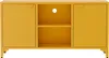 Credenza moderna a 2 ante L120 cm in metallo giallo - Anteprima dell’immagine prodotto 4