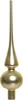 Christbaumspitze Glas 26cm hellgold matt Produktbild-Vorschau 1