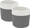 vidaXL Aufbewahrungskörbe 2 Stk. Grau und Weiß Ø28x28 cm Produktbild-Vorschau 1