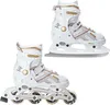 2in1 Schlittschuhe Inlineskates Raven Pulse White/Gold Produktbild-Vorschau 1
