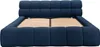 Bett mit Box 180 x 200 cm - Stoff - Dunkelblau + Matratze - Produktbild-Vorschau 7