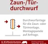 1er Briefkastenanlage für Tür- Zaundurchwurf Klingel RAL Produktbild-Vorschau 5