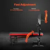 Hantelbank Sit-Up-Bank Trainingsbank - Krafttraining 181kg Produktbild-Vorschau 4