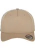 A close-up studio shot of a tan baseball cap. Produktbild-Vorschau