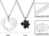 Fu You 2 Stücke Edelstahl Freundschaft Anhänger Kette für Produktbild-Vorschau 2