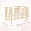 ATB MEBLE Łóżeczko Dziecięce Z Materacem 140x70 cm - 2w1 - Podgląd zdjęcia produktu 3