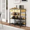 HOMCOM Sideboard, Kommode mit 2 Schubladen, 3 offenen Produktbild-Vorschau 9