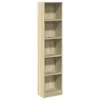 vidaXL Bibliothèque Chêne Sonoma 40x24x176 cm Matériau Voir les images du produit 1